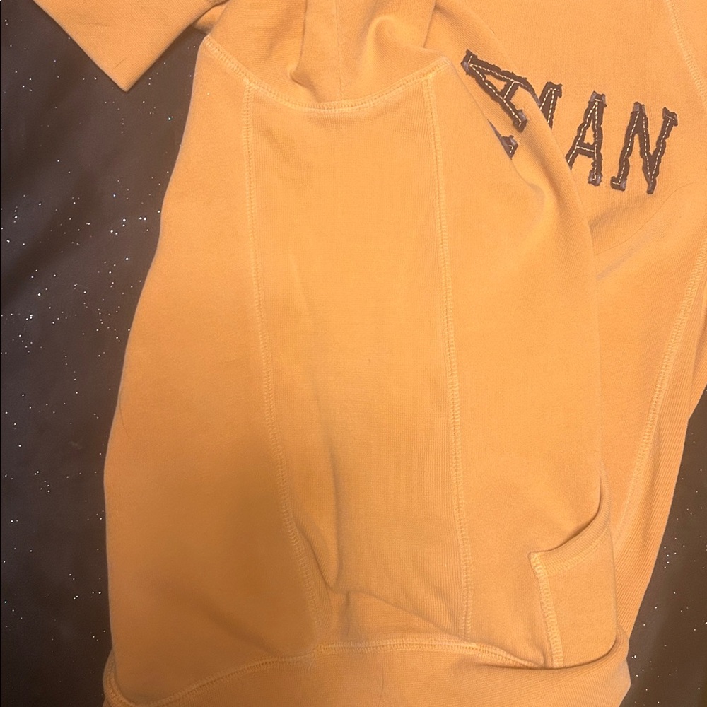 Genuine Merchandise Peach Hoodie with Navy Text - Picture 5 of 9
